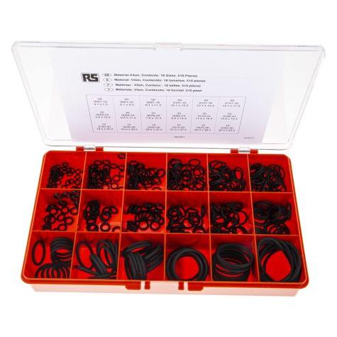 RS PRO O-Ring Set Viton 18 Groessen 510-teilig (2459628)