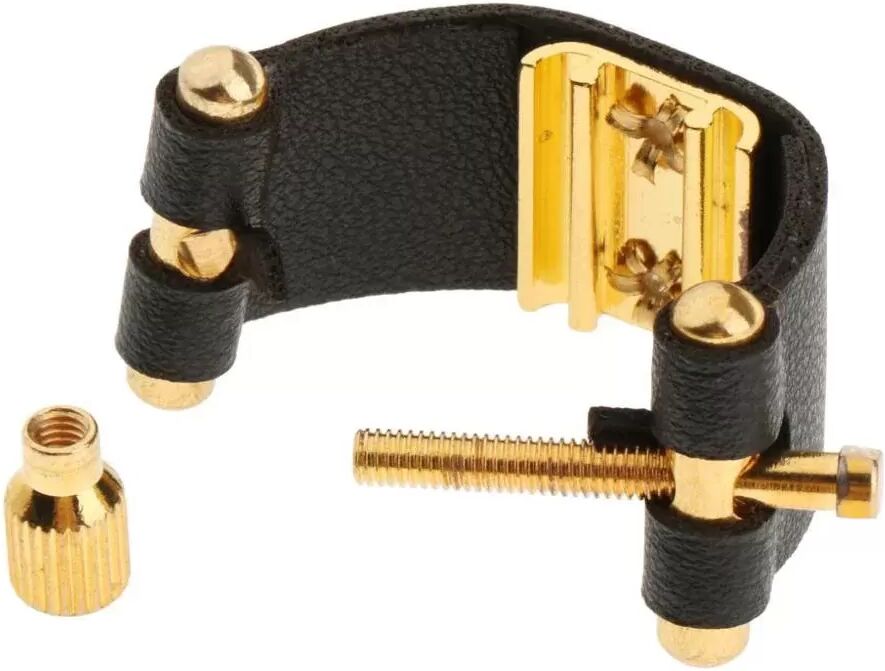 INF Ligature de saxophone alto noire avec bec en métal : Accessoire essentiel pour saxophone B