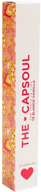 The Capsoul Cápsulas Té blanco Vainilla cápsulas compatibles Nespresso 10 u