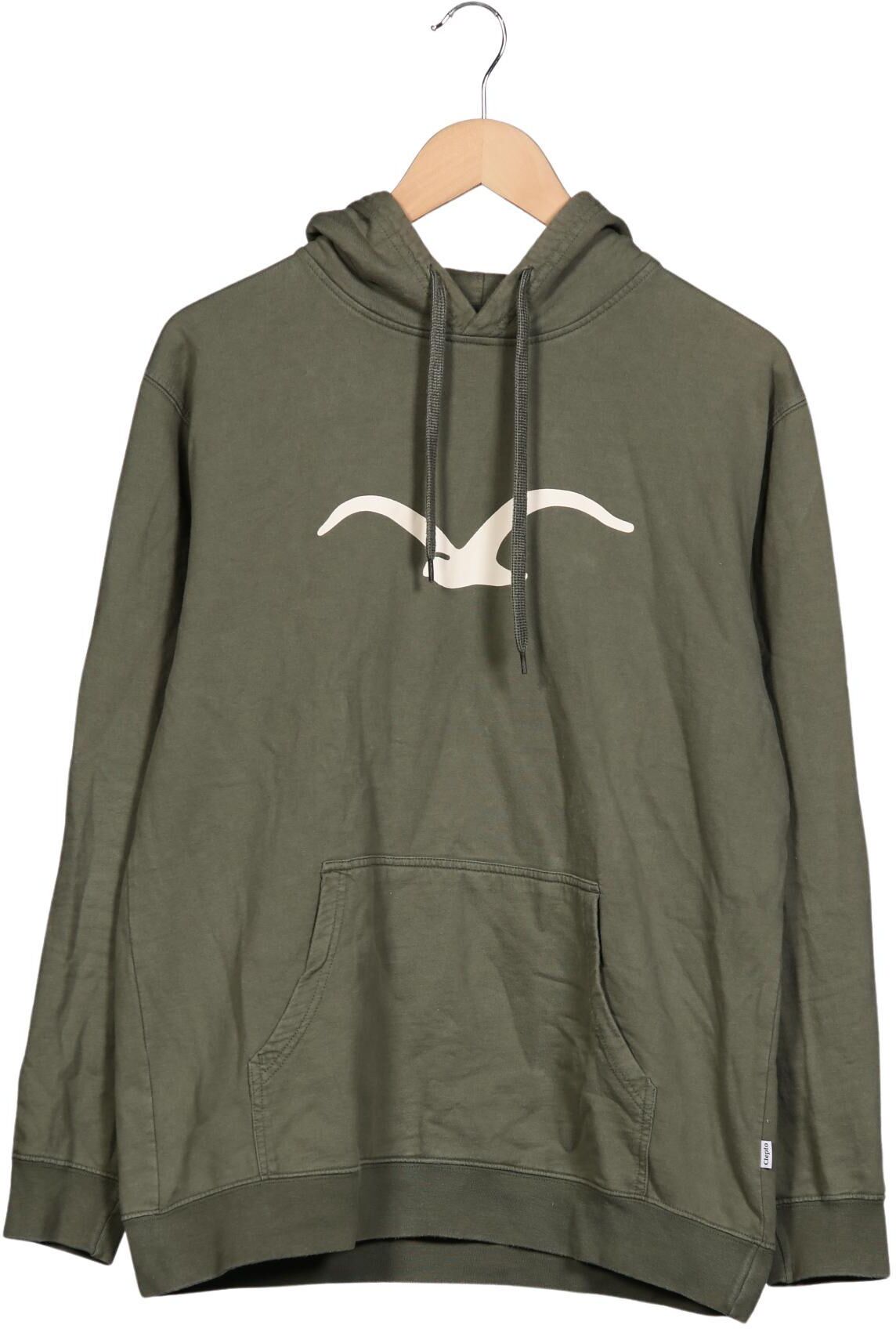 Cleptomanicx Herren Kapuzenpullover, Grün, Gr. M, Baumwolle - Second Hand