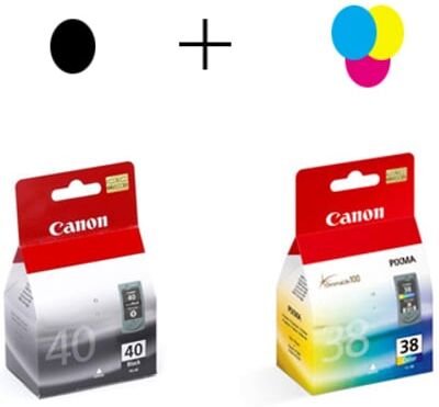 Canon PG40 + CL38 Pack ahorro