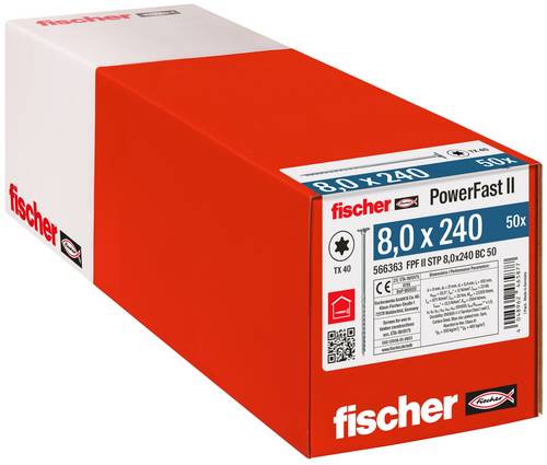 Holzbauschrauben PowerFast II Stufensenkkopf mit Innenstern TX, gvz, blau passiviert, Teilgewinde 566363 Norm FPF II-STP