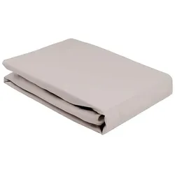 Elegante Softes Jersey Spannbetttuch - 120x200cm	natur