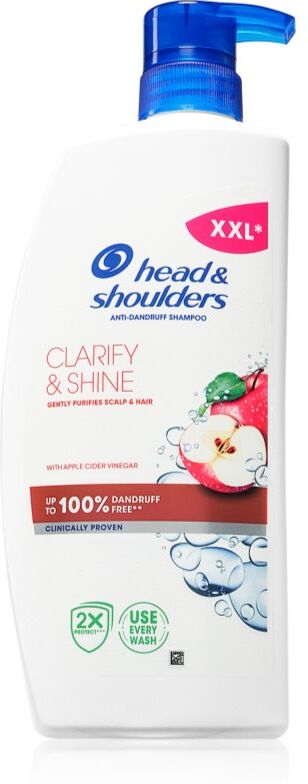 Head & Shoulders Clarify&Shine Apple Cider shampoing antipelliculaire 800 ml