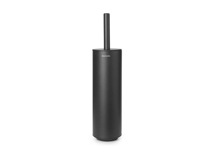 WC-Garnitur BRABANTIA Mindset Anthrazit , grau (anthrazit), B:11cm H:42cm L:9,5cm, Kunststoff, Silikon, Reinigungsbürsten, WC-Garnitur