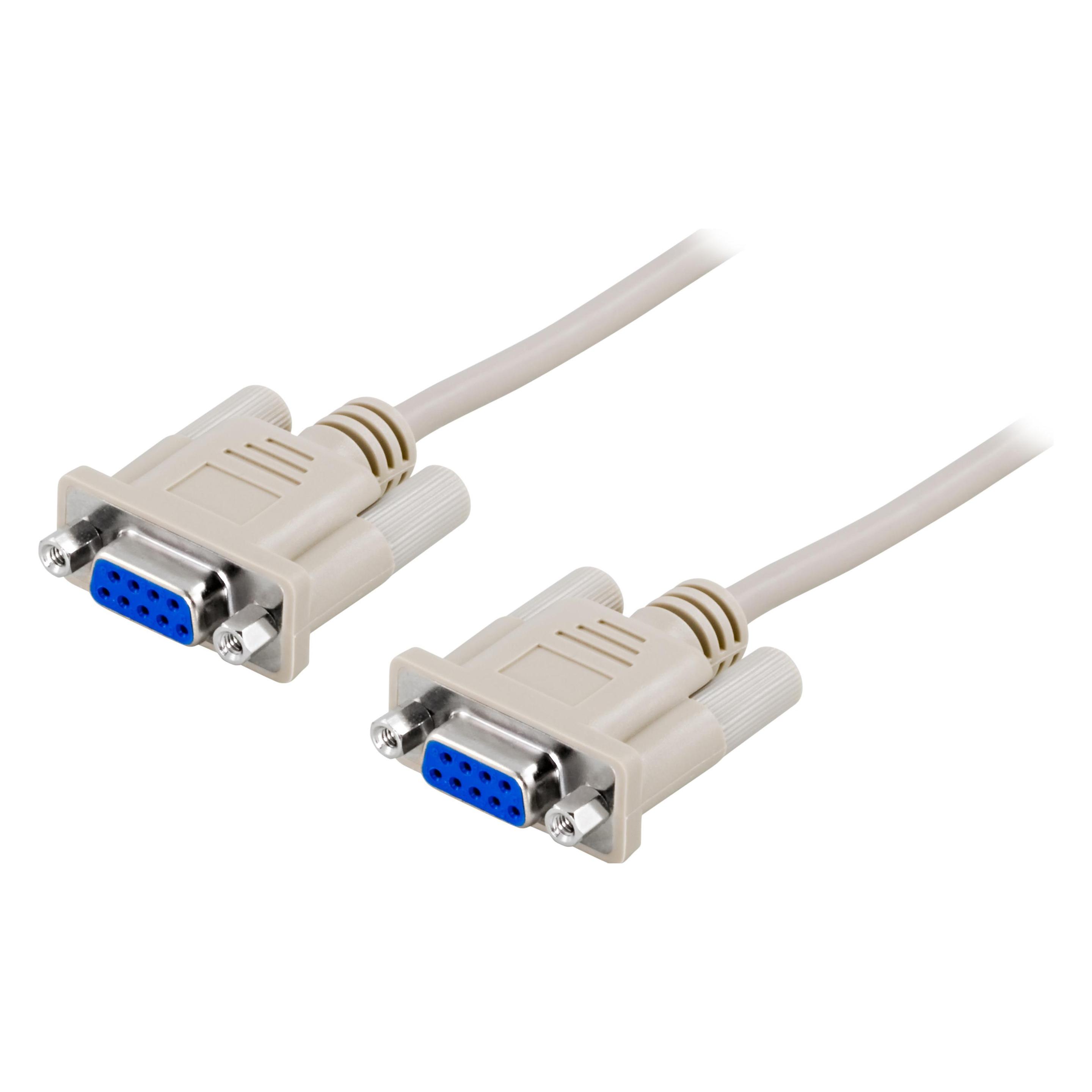 Deltaco Kbl switch 2xDB9f 1.8m (2 m) (DEL-37D)