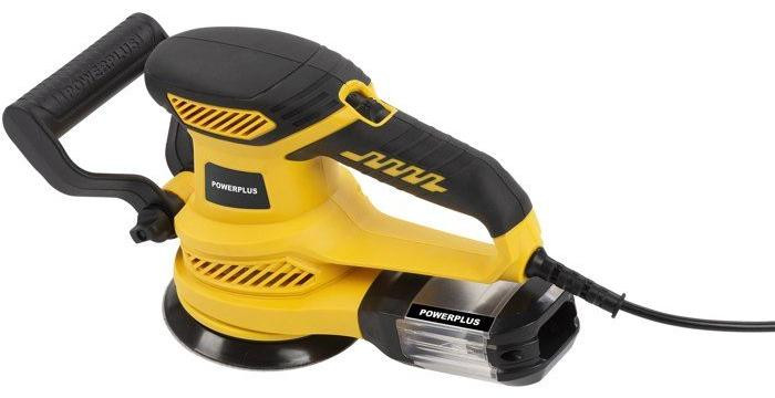 Powerplus Excentrische schuurmachine - 450W - Ø 125 mm - Met stofopvangbak en klittenbandsysteem