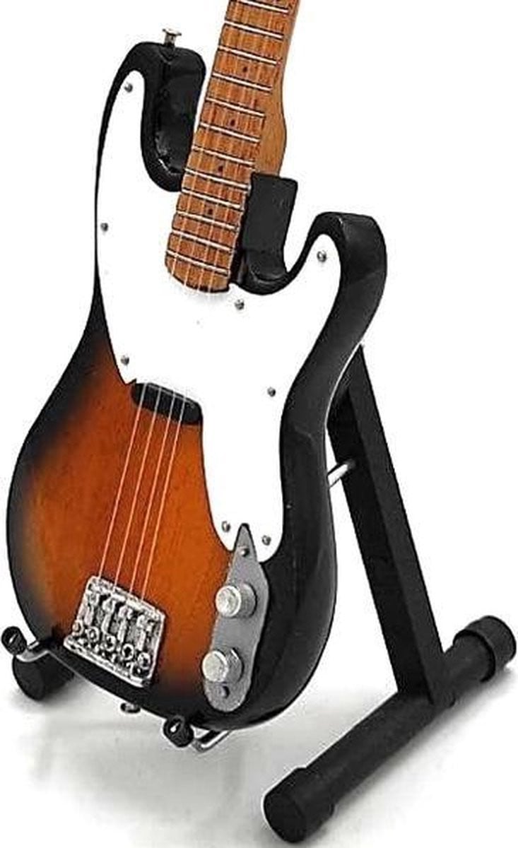 Miniatuur replica Fender Precision basgitaar van Sting - The Police