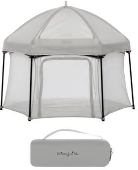 Dream On Me Onyx Playpen Set with Canopy