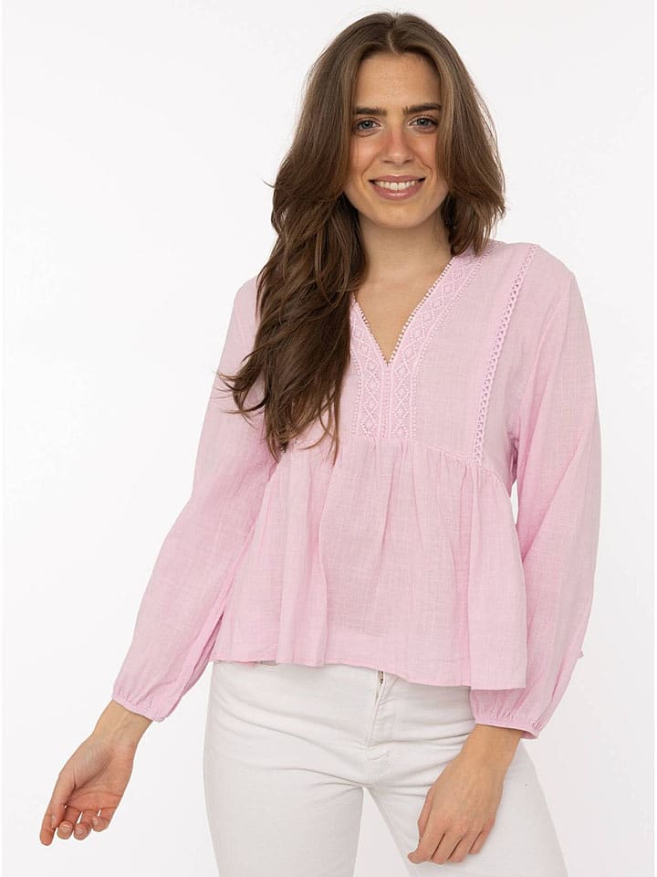 Zwillingsherz Bluse in Rosa - onesize