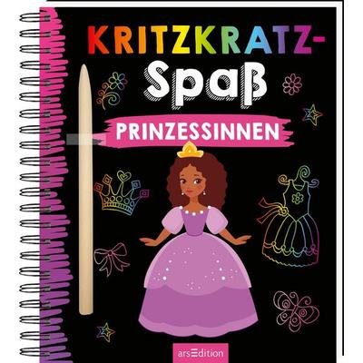 Kritzkratz-Spaß Prinzessinnen, Gebundene Ausgabe von , arsedition, 978-3-8458-7176-9