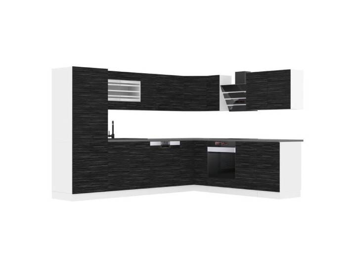 Cuisine Complète - B BELINI GROUP - JULIE - Ébène Royal - Design Contemporain - 240x60x120 cm