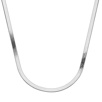 Silberkette SMART JEWEL "Heringbone-Optik, Silber 925", silber, Halsketten, Damen, 45cm, Silber 925 (Sterlingsilber), Silberkette