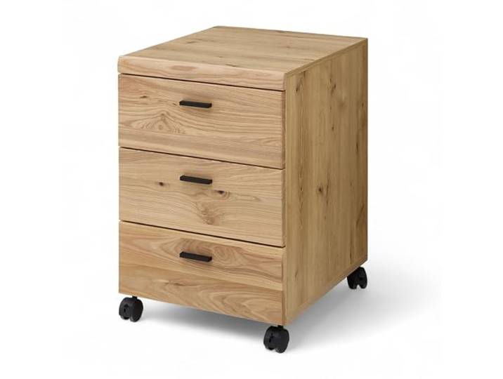 Glenn Rollcontainer Büroschrank Altesche massiv Old Artisan Oak Optik