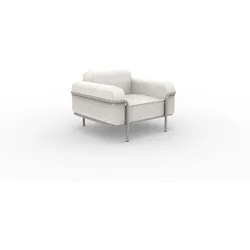 Hug bequemer Outdoorsessel - Lounge-Möbel Cream, Schlamm