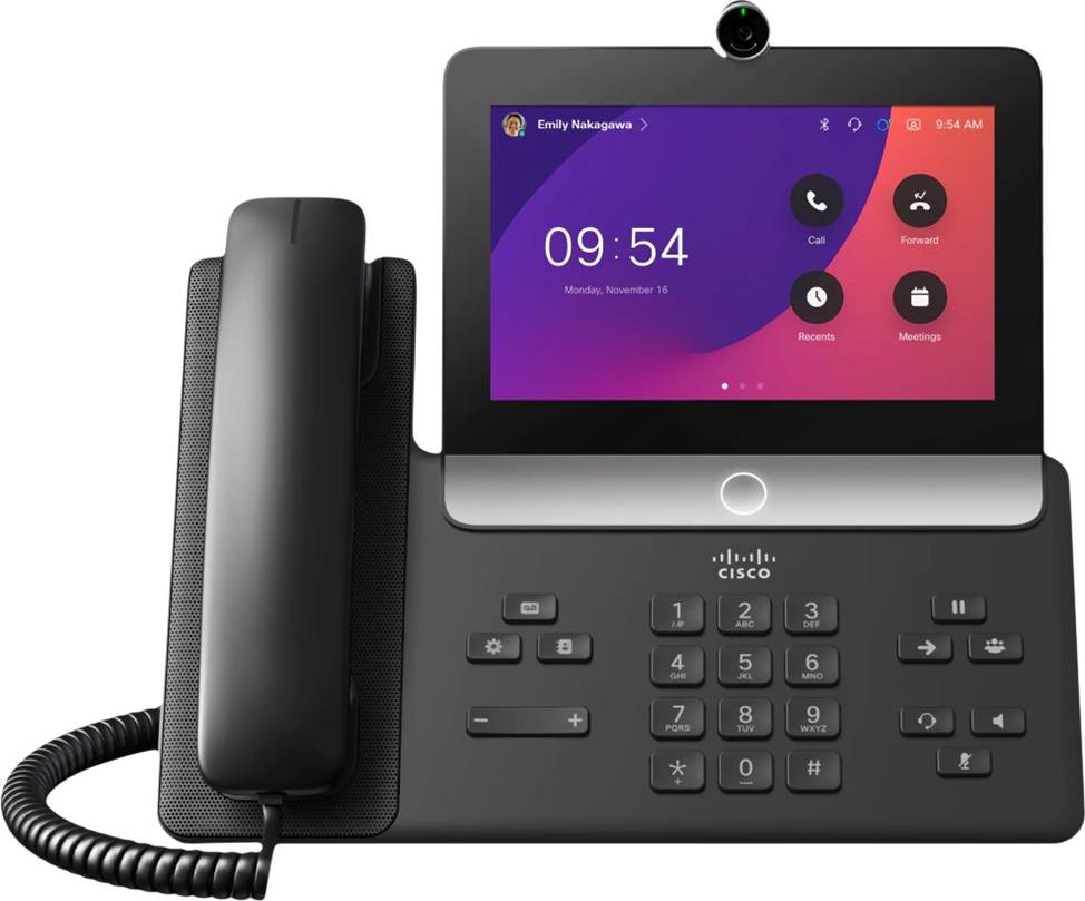 Cisco 8875, IP-Konferenztelefon, Schwarz, LCD, 17,8 cm (7"), 1024 x 600 Pixel, G.711Mu, G.711alaw, G.722, G.729A, OPUS
