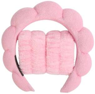 Uplifted Goods Microfiber Wristband And Puffy Headband Set For Face Washing And Skincare f