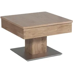 FUNKTIONSTISCH Celene 67x67x43 höhenverstellbar;diagonal verschiebbar Wildeiche Bianco