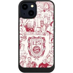 Nivocase Hülle für Apple iPhone 14 Handyhülle NIVOcore Case Schwarz FC Bayern München Offizielles (Apple iPhone 14), Smartphone Hülle, Schwarz