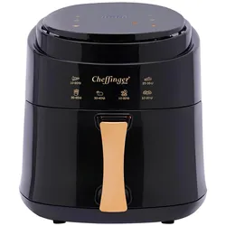 Cheffinger Heissluftfritteuse 8L 1400W Touch, Fritteuse, Schwarz