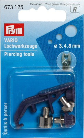Prym Lochwerkzeuge für Lochgröße: 3, 4 und 8 mm Ø