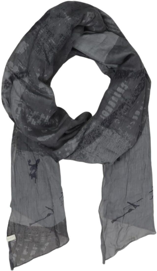 Esprit Damen Schal oder Tuch, Grau, Baumwolle - Second Hand