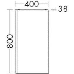 Burgbad Leuchtspiegel Bel Thermo 800x400x38 bel Thermo, SIEF040LPN089 SIEF040LPN089