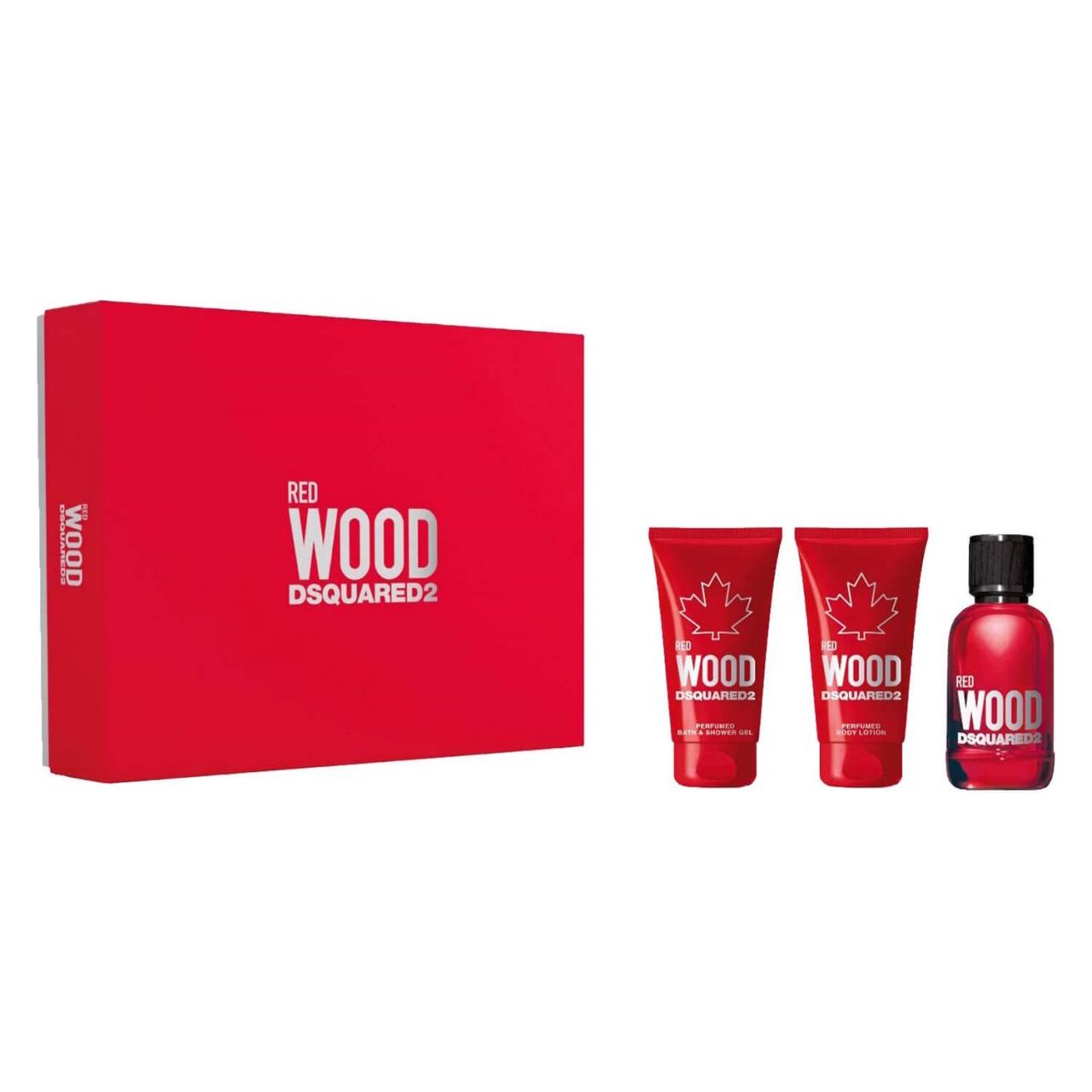 Dsquared2 WOOD - Red Pour Femme Eau de Toilette Set (Parfum Set) (5C0670)