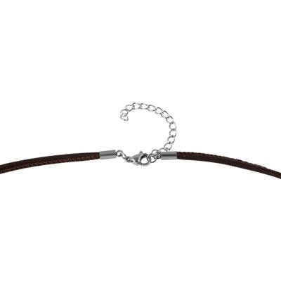 Kette ohne Anhänger ADELIA´S "Halskette aus Leder" Gr. 55, braun, Halsketten, Damen, 55, Zum Verschenken – ideal zum einen besonderen Tag