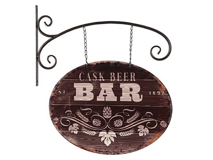 Blechschild Hängeschild Pub Bar Schild 84669 mit Haken Barschild Metall Wand