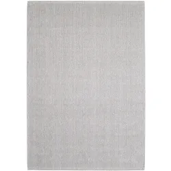 Carpetsale24 Teppich 140x200 cm Silber, Weicher Schlingenflor Einfarbig, Pflegeleicht & Modern, Teppich für Wohnzimmer, Schlafzimmer oder Gästezimmer