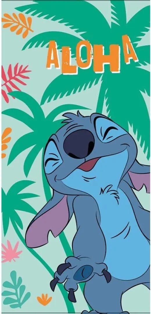 Stitch Aloha strandlaken Lilo en Stitch polyester 70 x 140 cm
