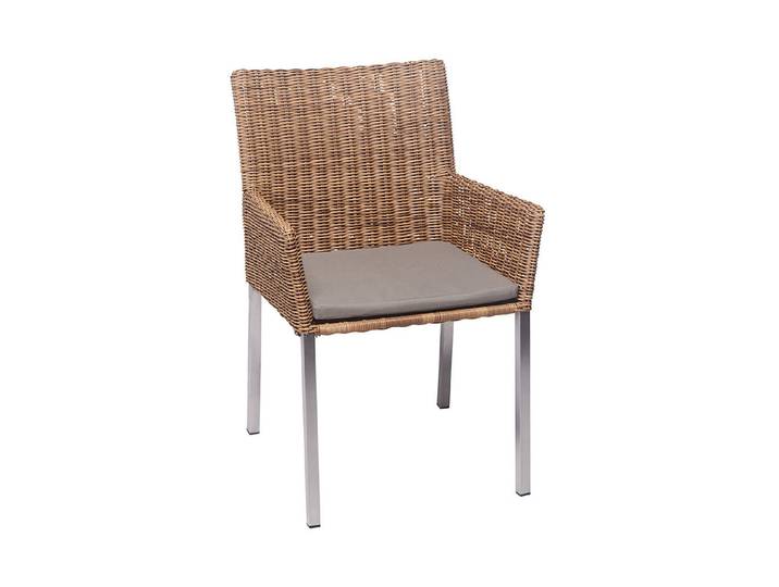 Home and More Premium Gartenstuhl Simo Hellbraun 57 × 63 × 85 cm