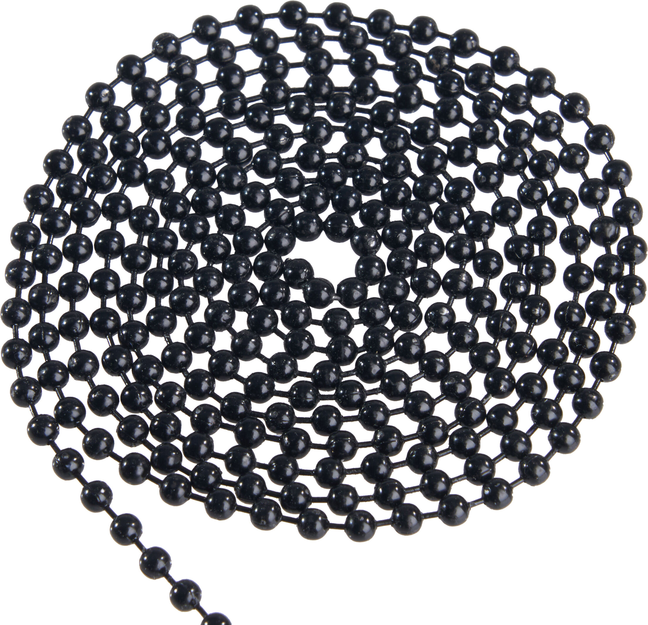 SPRINTIS Chaînes à boules sur rouleau noir   2,4 mm   100 m   métal