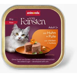 animonda Vom Feinsten 85g-Schale Katzennassfutter Huhn & Pute in Pate 32 x 85g