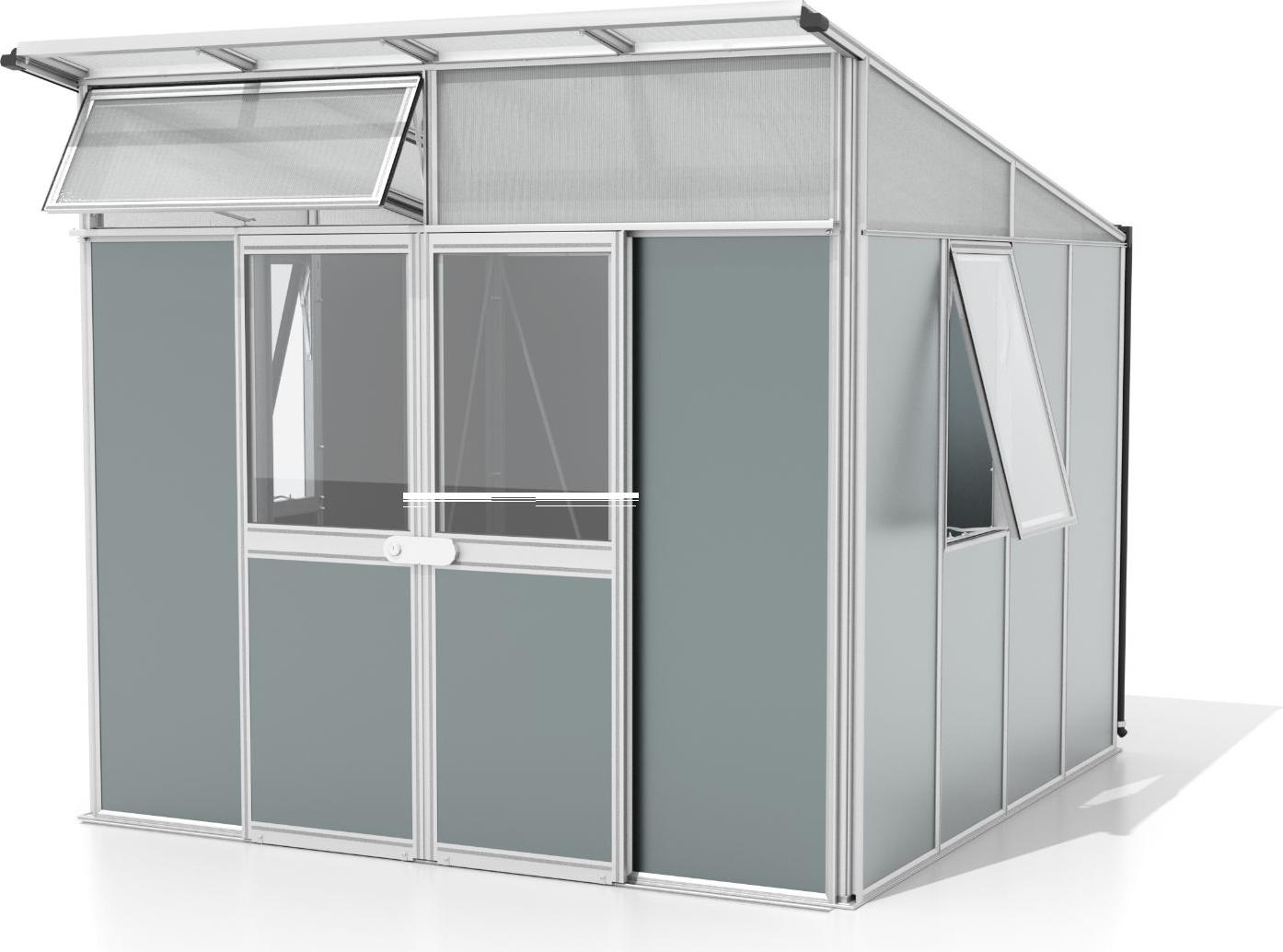 Vitavia Gerätehaus "Kosmos" alu / salbei grün 7,8 m²