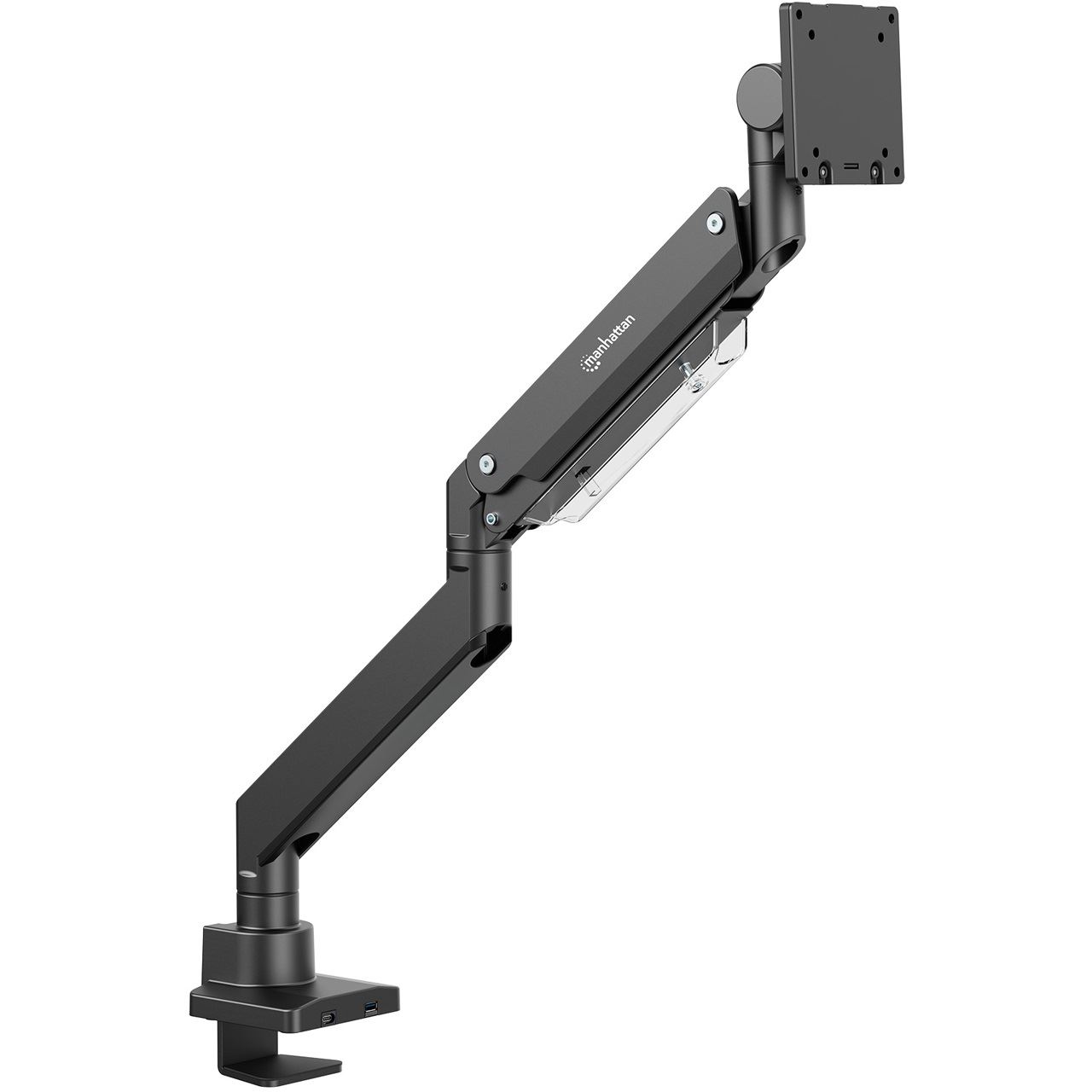 Manhattan Tischhalterung 1 Monitor 17-57" 27kg mit USB Ports