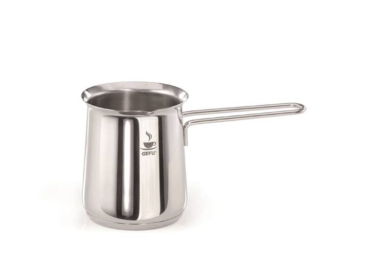 Milchaufschäumer GEFU CLAUDIO , silber, B:8cm H:9,4cm T:17,5cm, Milchaufschäumer, Milchaufschäumer, hochwertiger Edelstahl, kompakt & flexibel, 300 ml