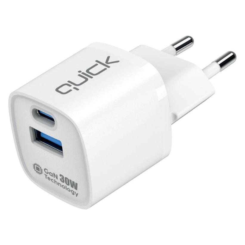 Quick Ładowarka QG-322 1x USB-A 1x USB-C (4752168141700) (30 W, 2 Ports) (QG-322)