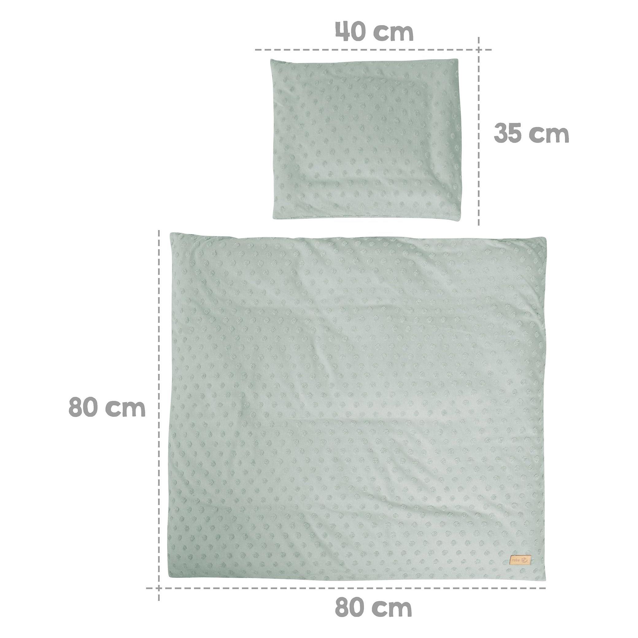 Roba Geschenkset BIO-Jersey Schlafen klein Lil Planet frosty green (80 x 80 cm, 40 x 35 cm) (240S04T3)
