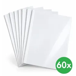 Umschläge für Thermobindung 12 mm, weiß, Packung 60 Stück