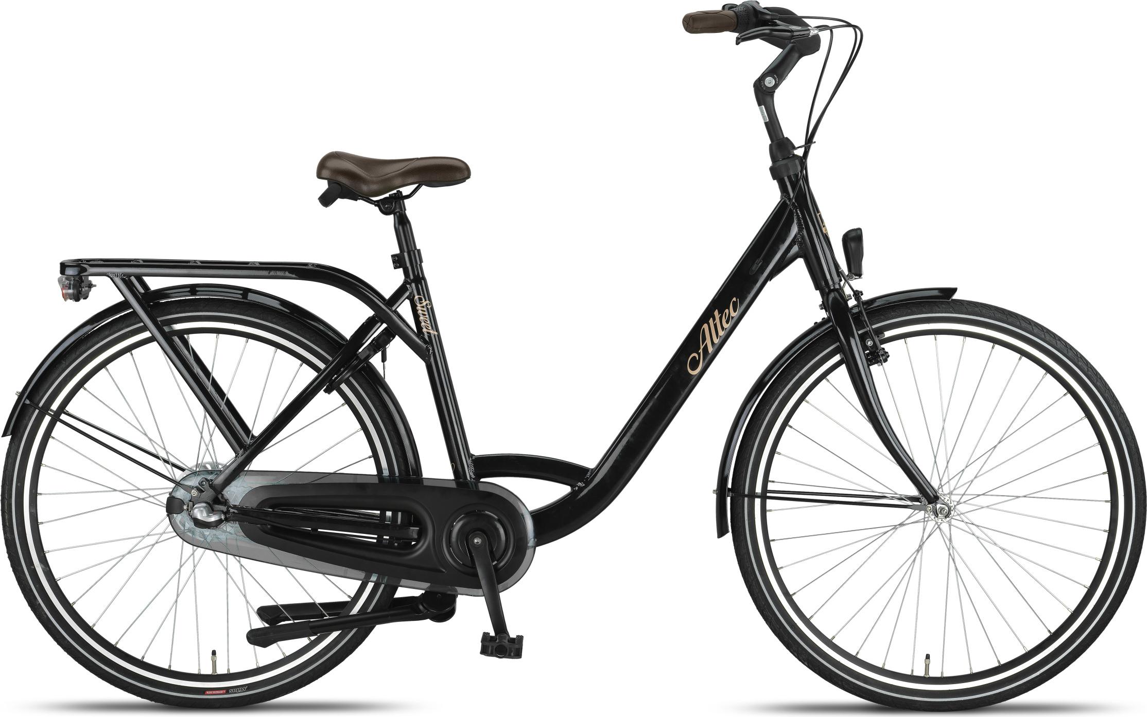 Altec Cityräder Damen Sweet Moederfiets 28 Zoll 50 cm Damen 3G Rollerbrakes Schwarz