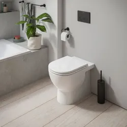 Duravit D-Code Stand Tiefspül WC 2037090000 Rimless, Abgang Waagerecht, Weiß Hochglanz