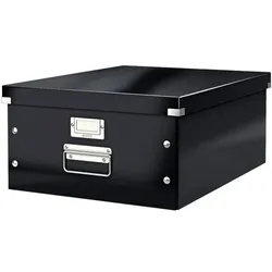 Leitz Ablagebox WOW 6045 »Click & Store« groß schwarz, 36.9x20x48.2 cm