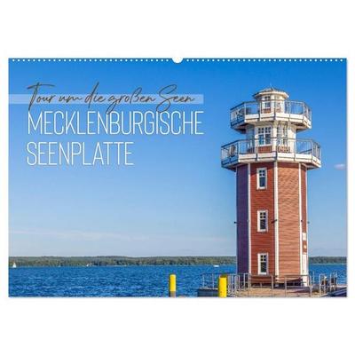 Tour um die großen Seen der Mecklenburgischen Seenplatte (Wandkalender 2026 DIN A2 quer), CALVENDO Monatskalender