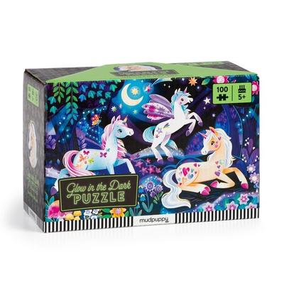 Unicorn Dreams 100 Piece Glow in the Dark Puzzle, Sonstige von Mudpuppy, Abrams & Chronicle, 978-0-7353-9007-2