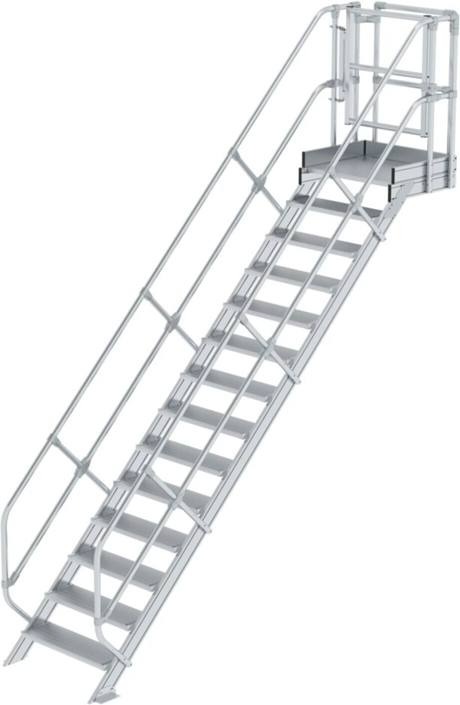 Munk Treppen-Modul Aluminium geriffelt 14 Stufen (632314)