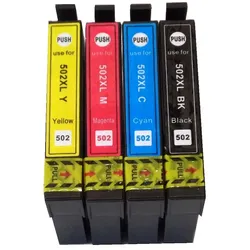 4x Tintenpatronen kompatibel f. Epson Expression Home XP-5100 ersetzt Epson 502 und 502XL Tintenpatronen