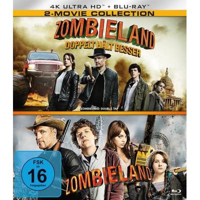 Zombieland 1 & 2 (2 4K Ultra HDs + 2 Blu-rays), Blu-ray 4K