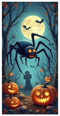 Uplift Picks Haunted Cemetery Halloween Door Cover Banner 04 90x185 Cm
